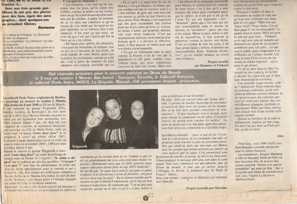 ENIGMATIK ARTICLE CONCERT DIVAN DU MONDE