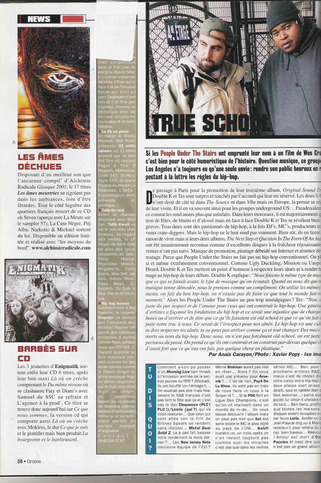 GROOVE MAGAZINE ENIGMATIK EP CE QUE NOUS SOMMES